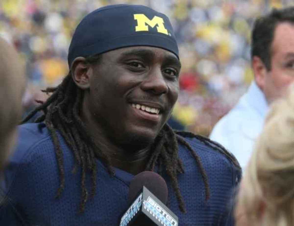 Shoelace came untied on Saturday, but his Wolverines showed that they could beat the basketball team.  Photo courtesy of Bill Marklevits.