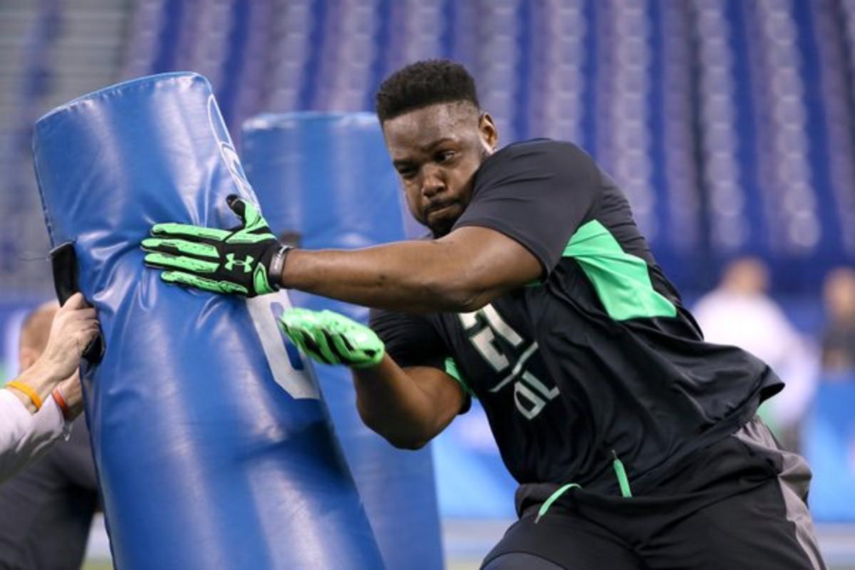 Joel Heath at the 2016 NFL Combine.  Photo courtesy of Perry Knotts NFL