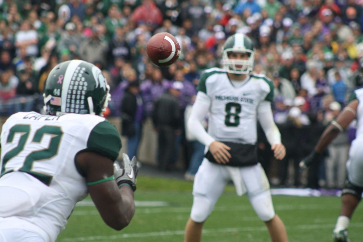 It may be spring, but don't doubt that the Spartans are thinking fall of 2011. Photo courtesy of Bill Marklevits.