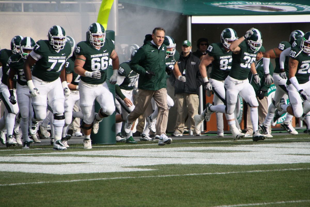 Mark Dantonio has layed the foundation and has the Spartans on high ground.  Photo courtesy of Mark Boomgaard.