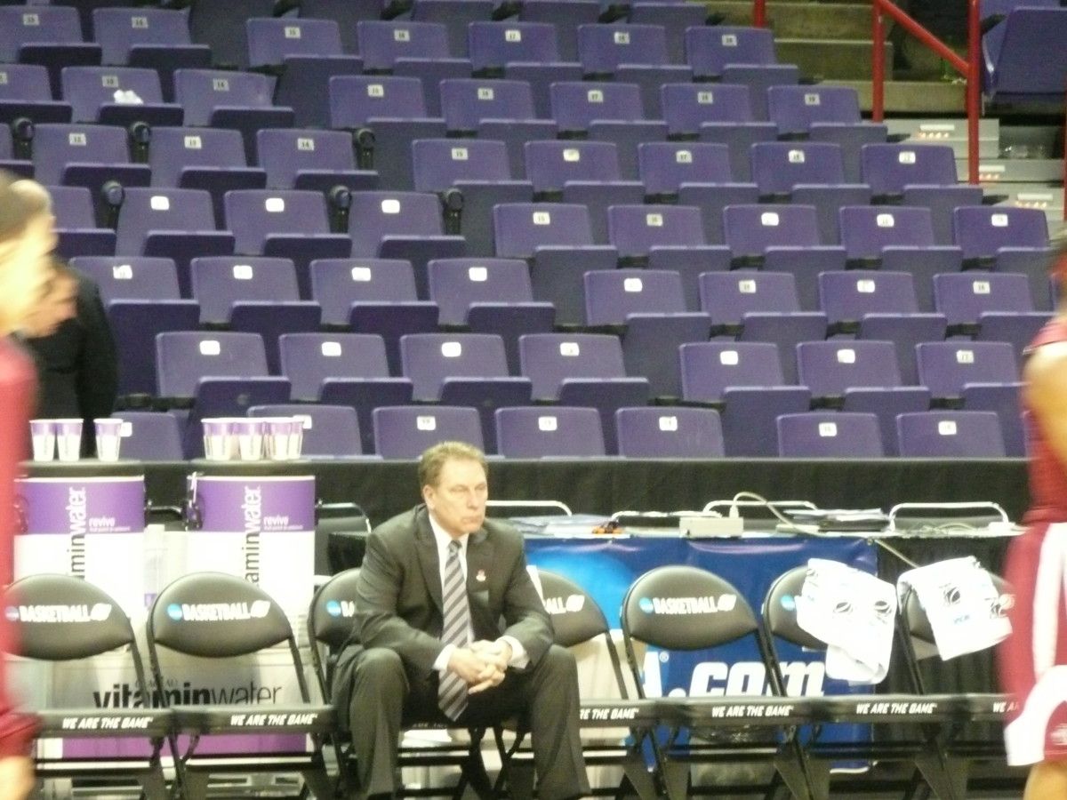 In the tournament the Spartans Head Coach Tom Izzo is simply the best in the nation.  Photo courtesy of Greg Martin.