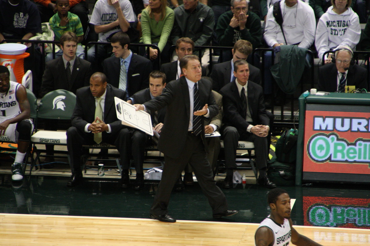 Tom Izzo recruited not only a great player, but a great family in the Trice's.  Photo courtesy of Mark Boomgaard.