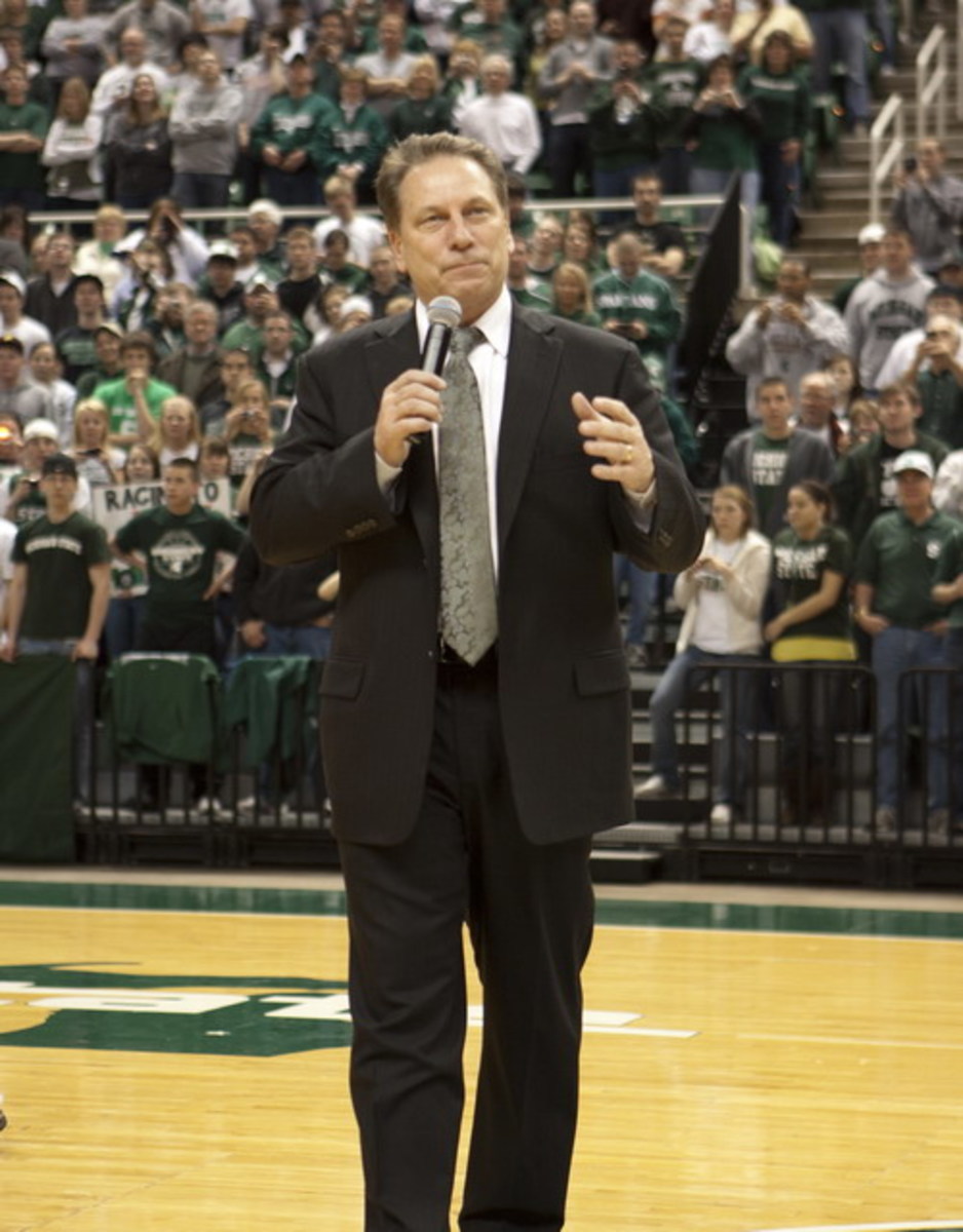 The Spartan Nation waits for Izzo to make his choice.  Photo courtesy of Starr Portice.