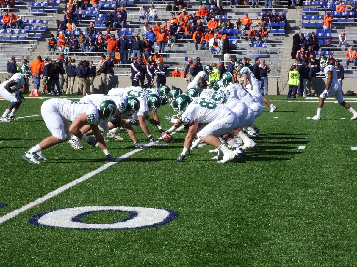 The Spartans have a lot on the line this weekend with recruiting. Photo courtesy of Mark Boomgaard.