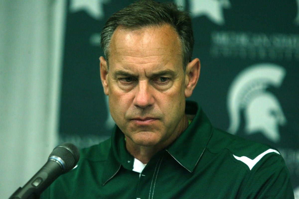 Mark Dantonio would like to put the 2009 season behind him as he finishes the 2010 recruiting class and works on 2011. Photo Courtesy of Bill Marklevits.