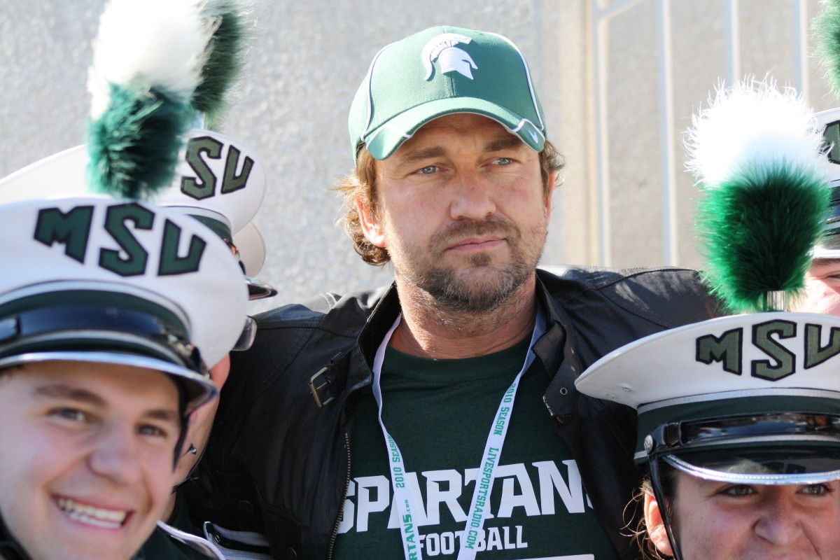 Gerard Butler had a good time watching some Big Ten football this weekend. Photo courtesy of Mark Boomgaard.
