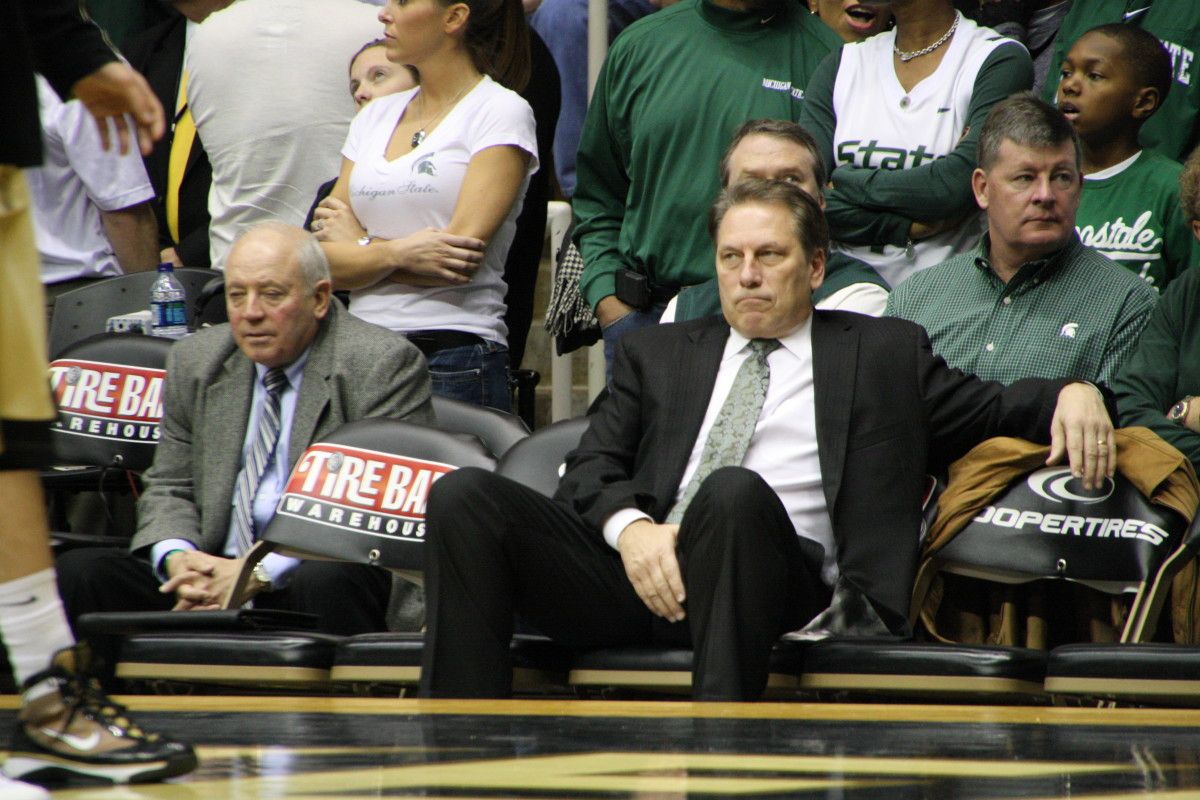 Tom Izzo struggles to find answers for his most talented group of individuals, but maybe not one of his best teams.  Photo courtesy of Mark Boomgaard.