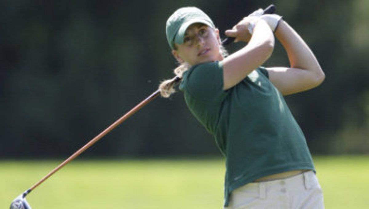 Laura Kueny is tied for second after 36 holes of play on Friday. Photo courtesy of MSU SID.