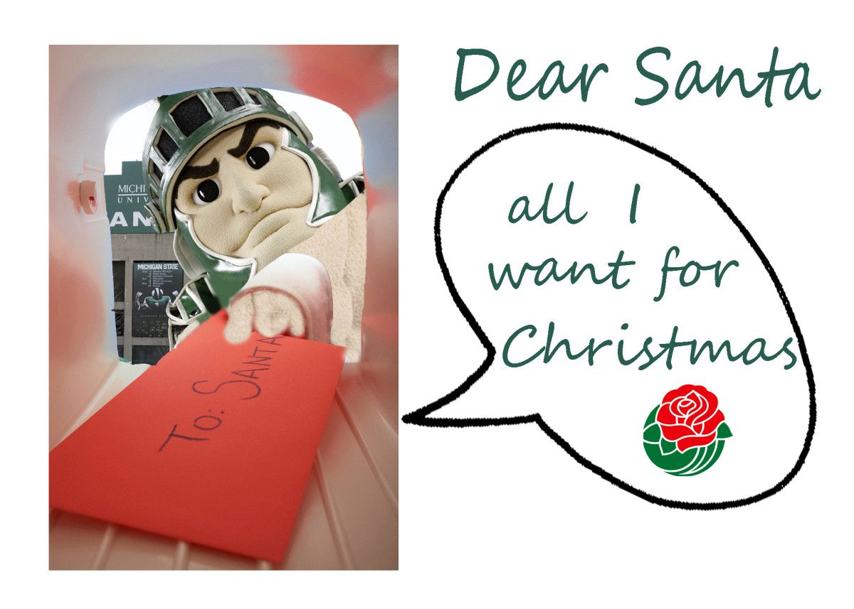 Entering week thirteen the Spartans still have dreams of roses. Photo courtesy of Lori Misch.