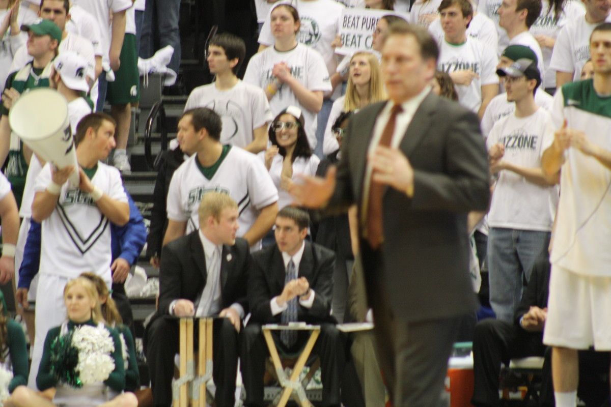 Look for Izzo and the Sparrtans to rebound today here at Penn State. Photo courtesy of Mark Boomgaard.