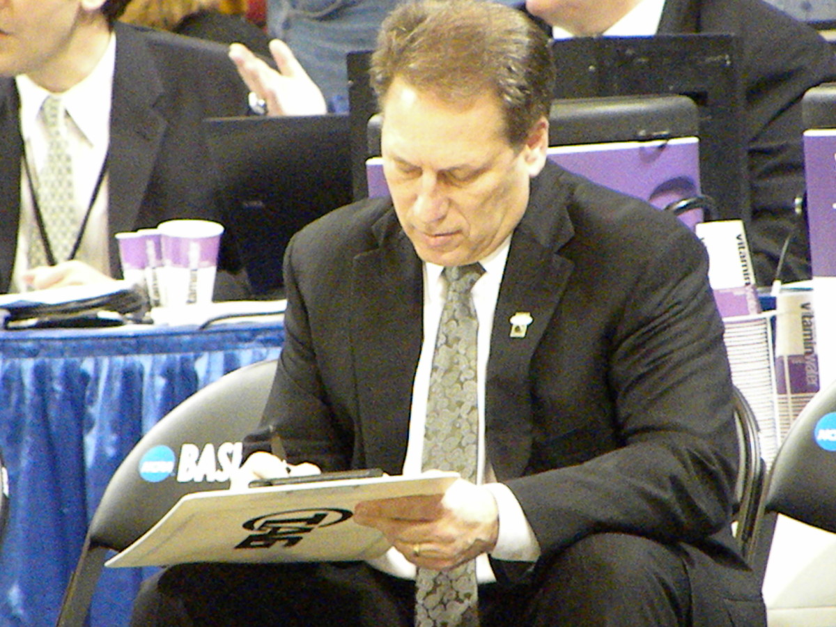 Tom Izzo has risen to ICON status in the Spartan Nation.  When he leaves the Spartan Nation should applaud his service.  Photo courtesy of Kevin Krzeminski.