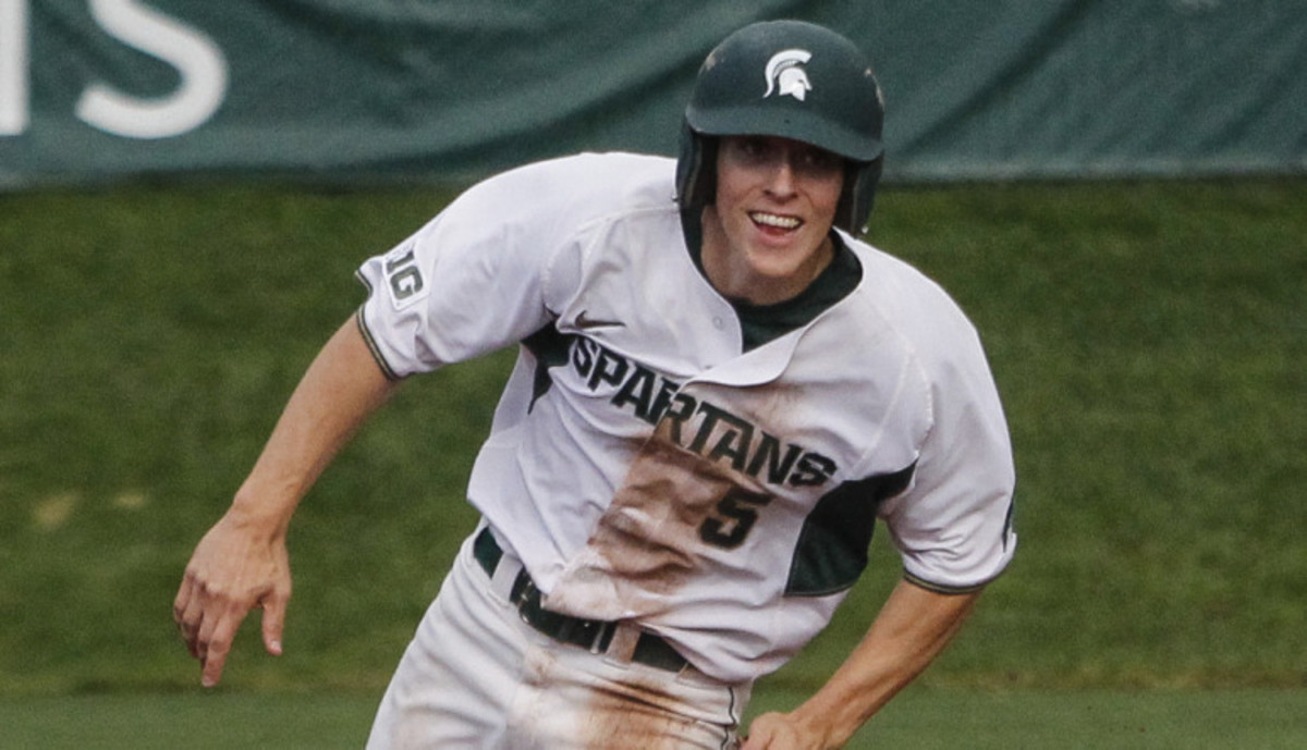 MSU vs. Air Force Academy baseball game September 19, 2015, at McLane Stadium in East Lansing.   [MATTHEW DAE SMITH | for MSU Sports Information Services]