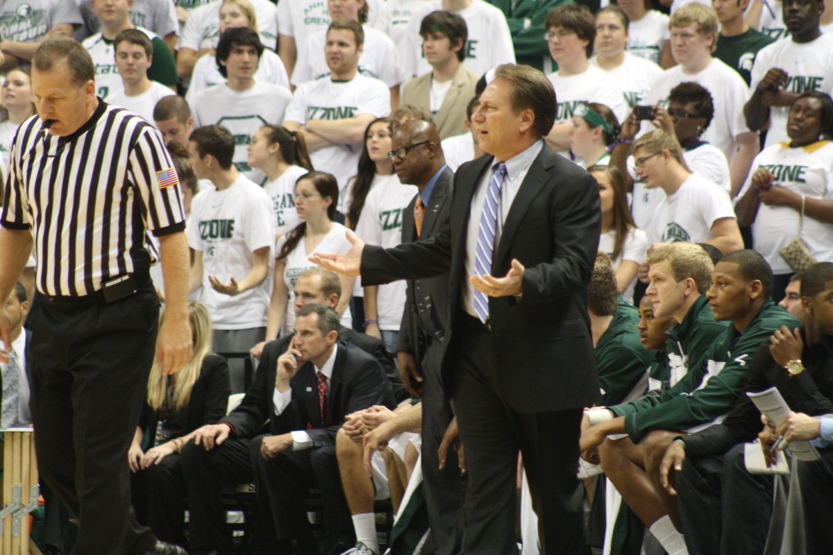 Tom Izzo can't do it all. This team needs a leader to emerge. Photo courtesy of Mark Boomgaard.