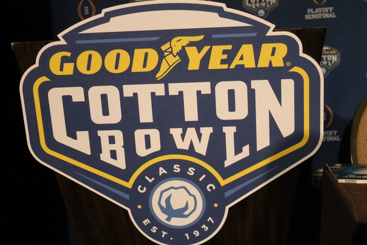Goodyear Cotton Bowl Logo 2015.  Photo courtesy of Rick Waugh.
