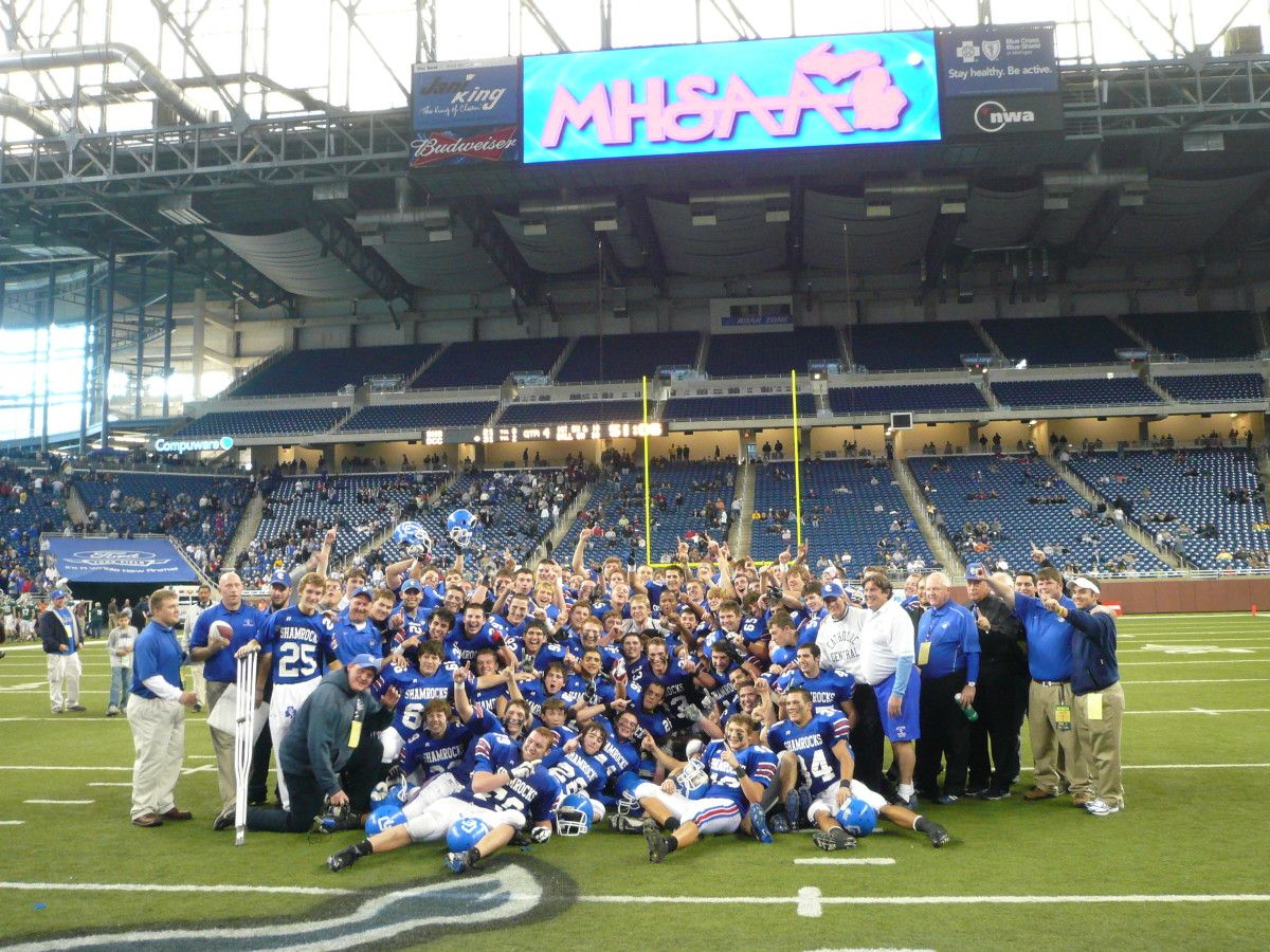 Niko Palazeti led his Detroit Catholic Central team to a state title in 2009.  Photo courtesy of Jeff Cottrell.