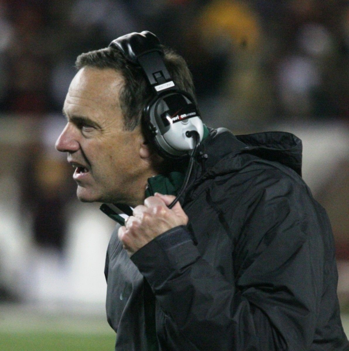 Coach Dantonio Begins His Final Assault on the 2010 Class.  Photo Courtesy of Bill Marklevits.