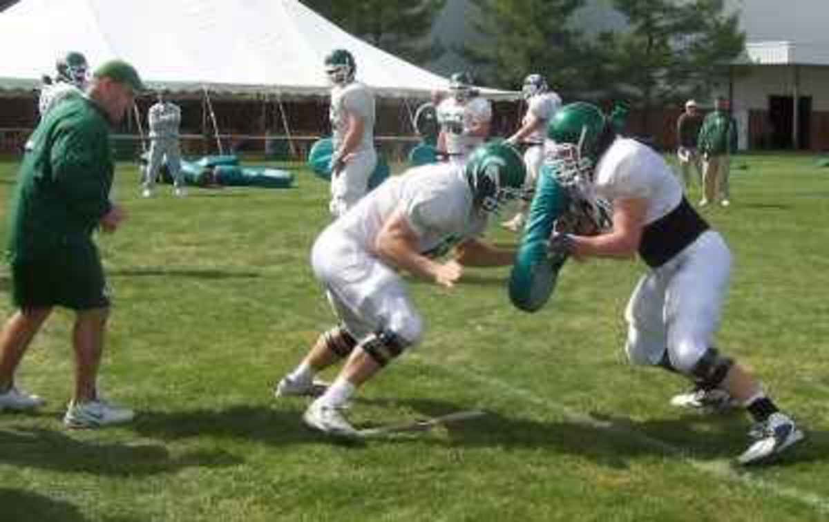 Working hard on and off the field has never been an issue for Niebylski. Photo courtesy of MSU SID.