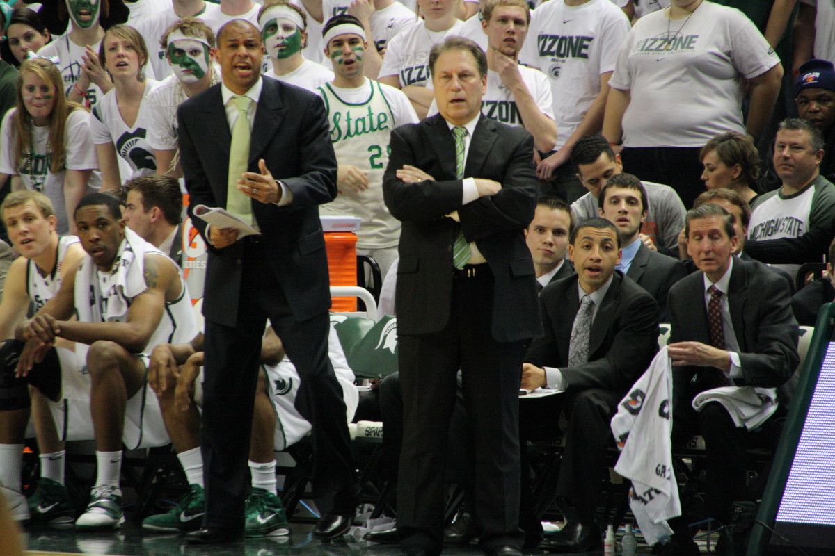 Tom Izzo has his Spartans on the verge of his 14th straight NCAA tournament. Photo courtesy of Mark Boomgaard.