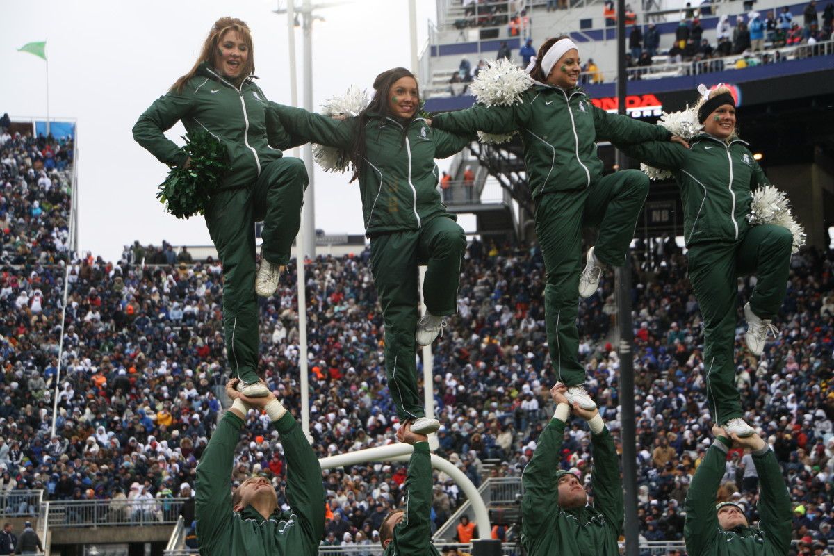 Spartan fans have a lot to stand and celebrate in 2010! Photo courtesy of Mark Boomgaard.