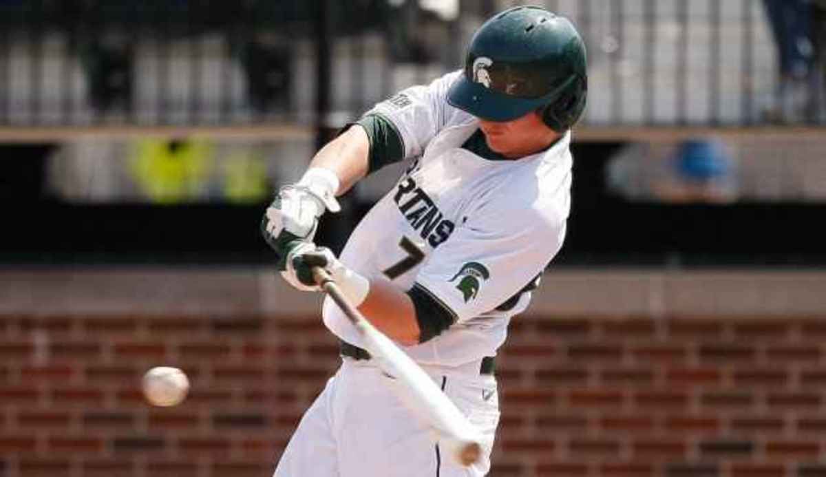 Torsten Boss goes 2-for-4 with two RBIs and hits his sixth homer of the season. Photo courtesy of MSU SID.
