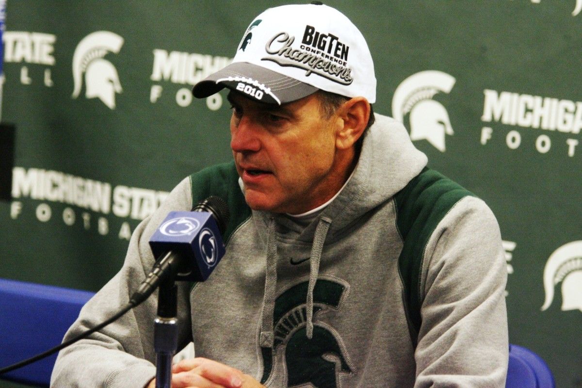 Mark Dantonio's promise and dream of a Big Ten Title came true. Photo courtesy of author.