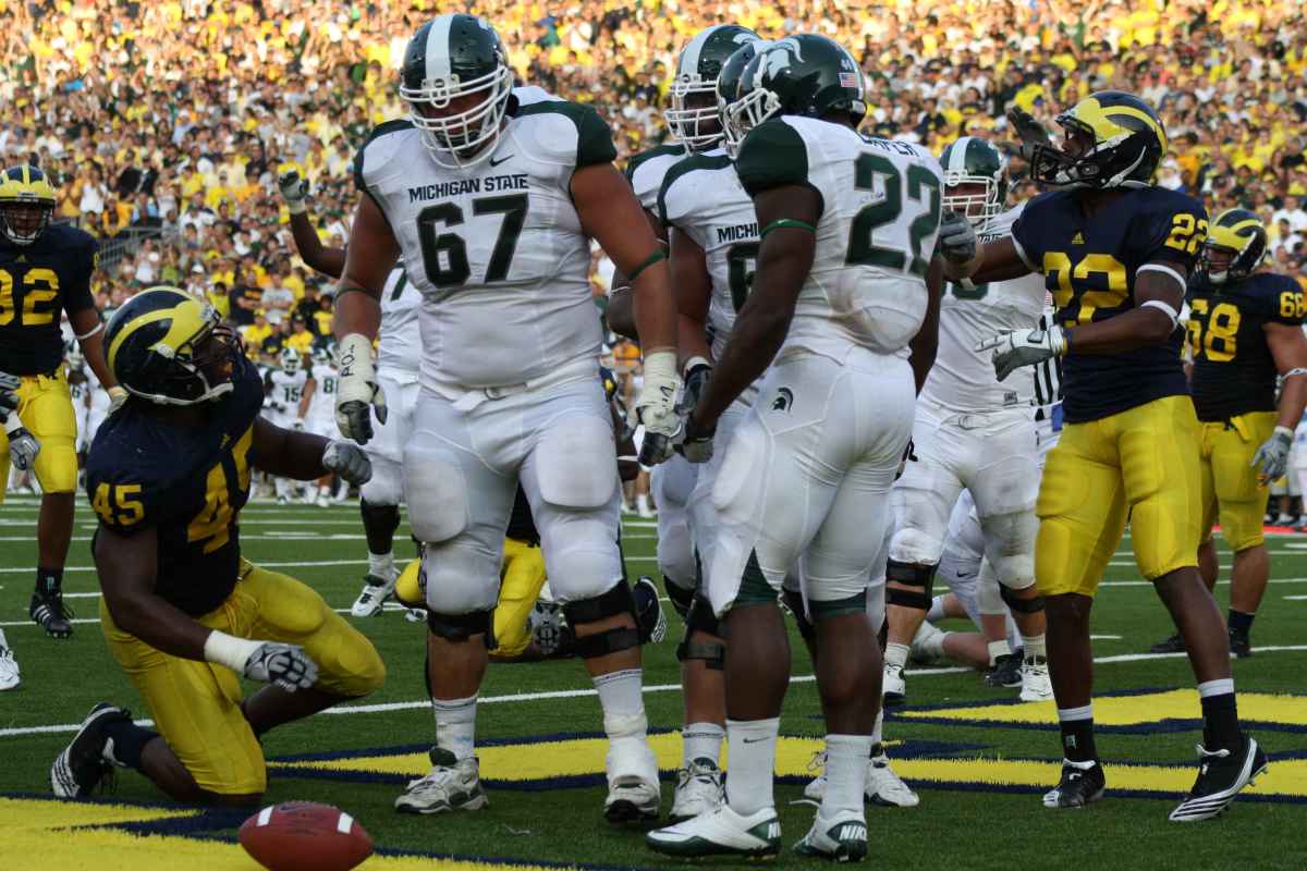 The Spartans put the Wolverines in their place on Saturday.  Photo courtesy of Bill Marklevits.