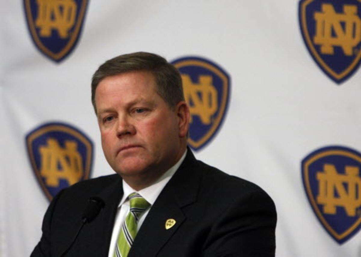 Why did Brian Kelly and the Notre Dame staff allow their video team to be placed in such a dangerous position on Wednesday?