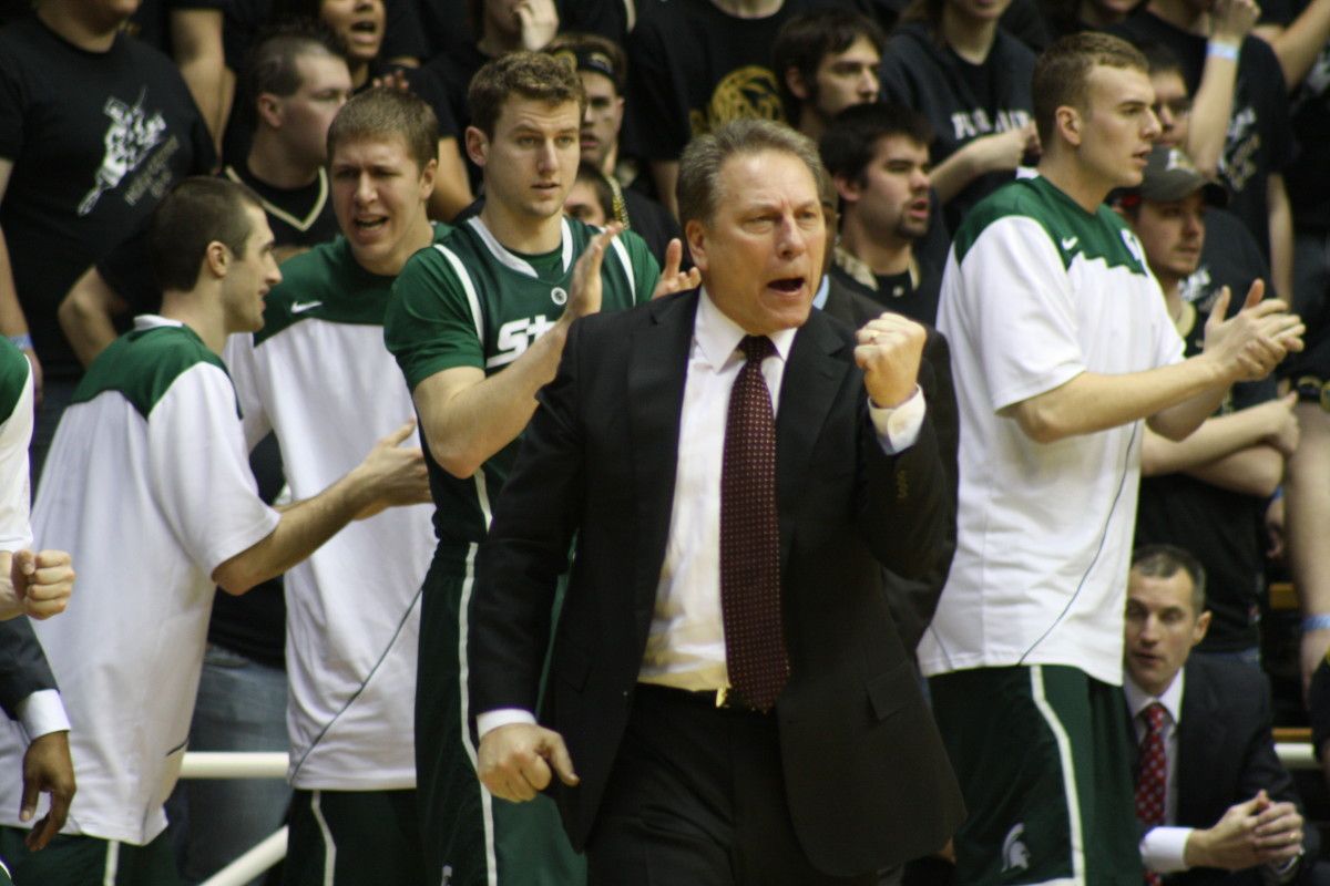 A jubilant Izzo saw his team get their biggest win of the season tonight! Photo courtesy of Mark Boomgaard.