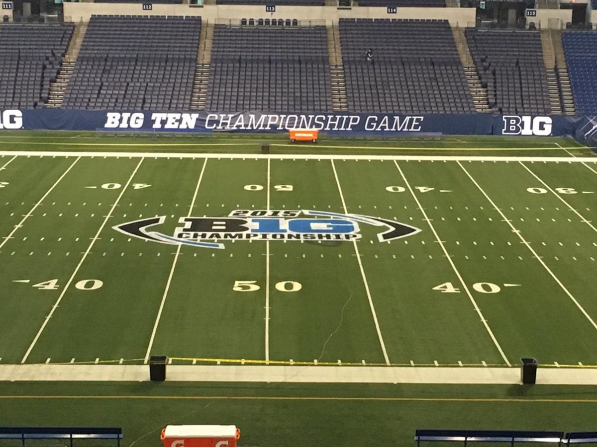 The field is set for the 2015 B1G Football championship.  Photo courtesy of Scott Chipman at the B1G.