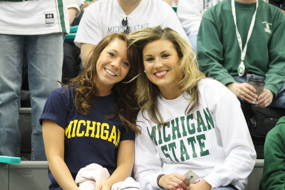 It's been 856 days since MSU lost to UM in football or men's basketball. Be kind to your UM family. Photo courtesy of Mark Boomgaard.