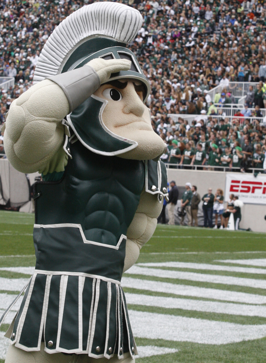 Sparty was once again named the B1G's best mascot.  Photo courtesy of Starr Portice.