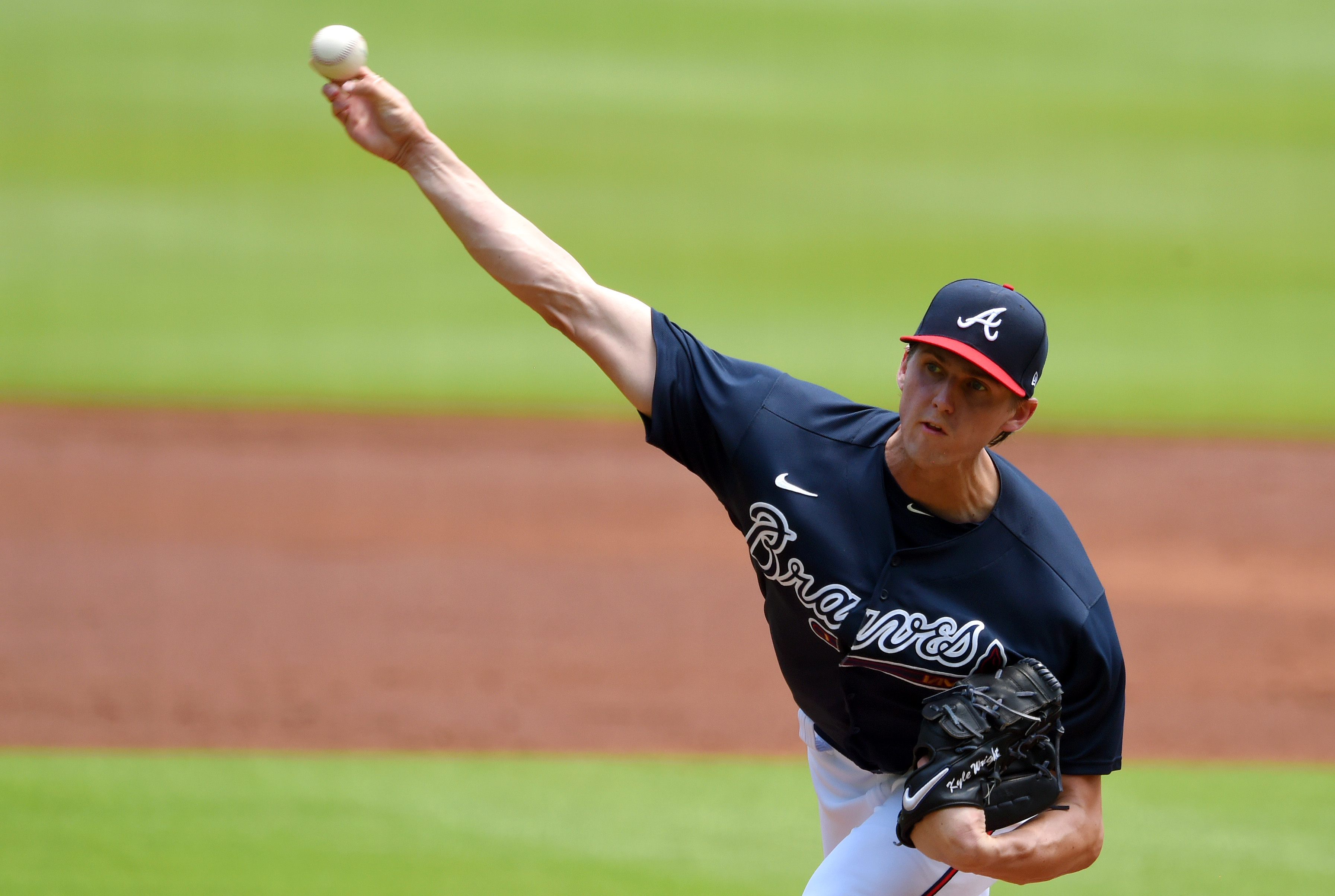 Atlanta Braves starting pitcher Kyle Wright looks good in Thursday