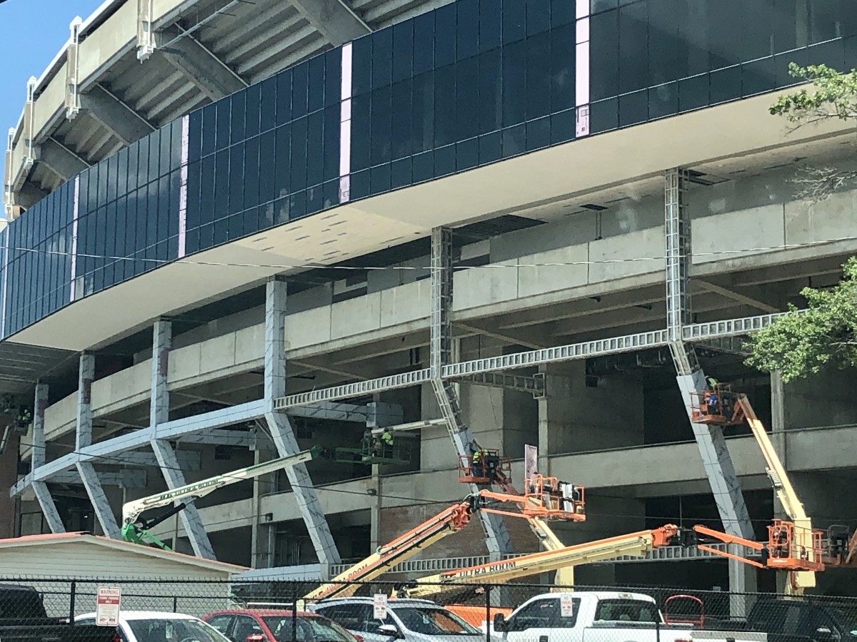 Bryant-Denny Stadium ongoing renovations, July 17, 2020