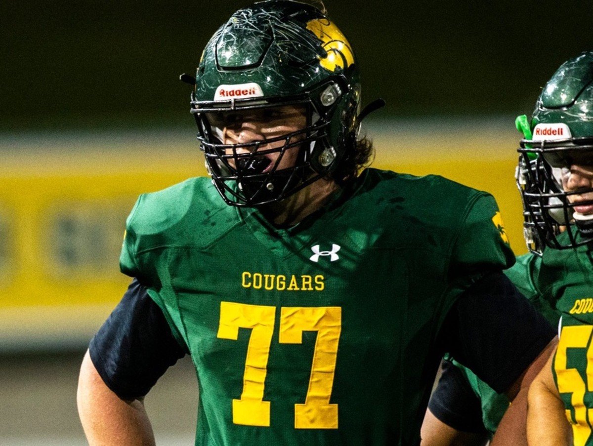 Cedar Rapids Kennedy's Connor Colby is ranked ninth on SI All-American's list of the top interior offensive linemen in the nation. (Joseph Cress/Iowa City Press-Citizen-Imagn Content Services)