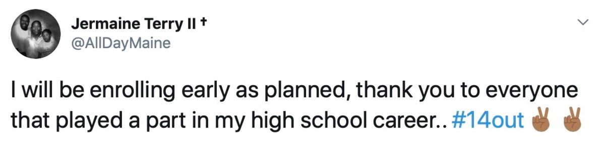 Jermaine Terry's announcement