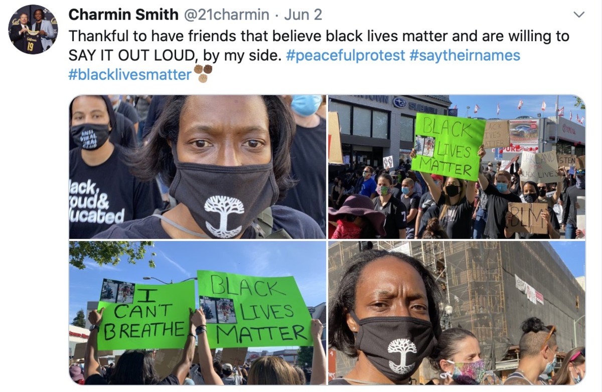 Charmin Smith at BLM protests