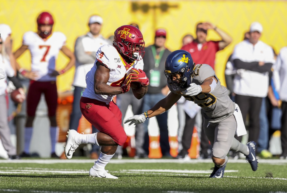 West Virginia Football Players Sean Mahone, Sam James and Jarret Doege