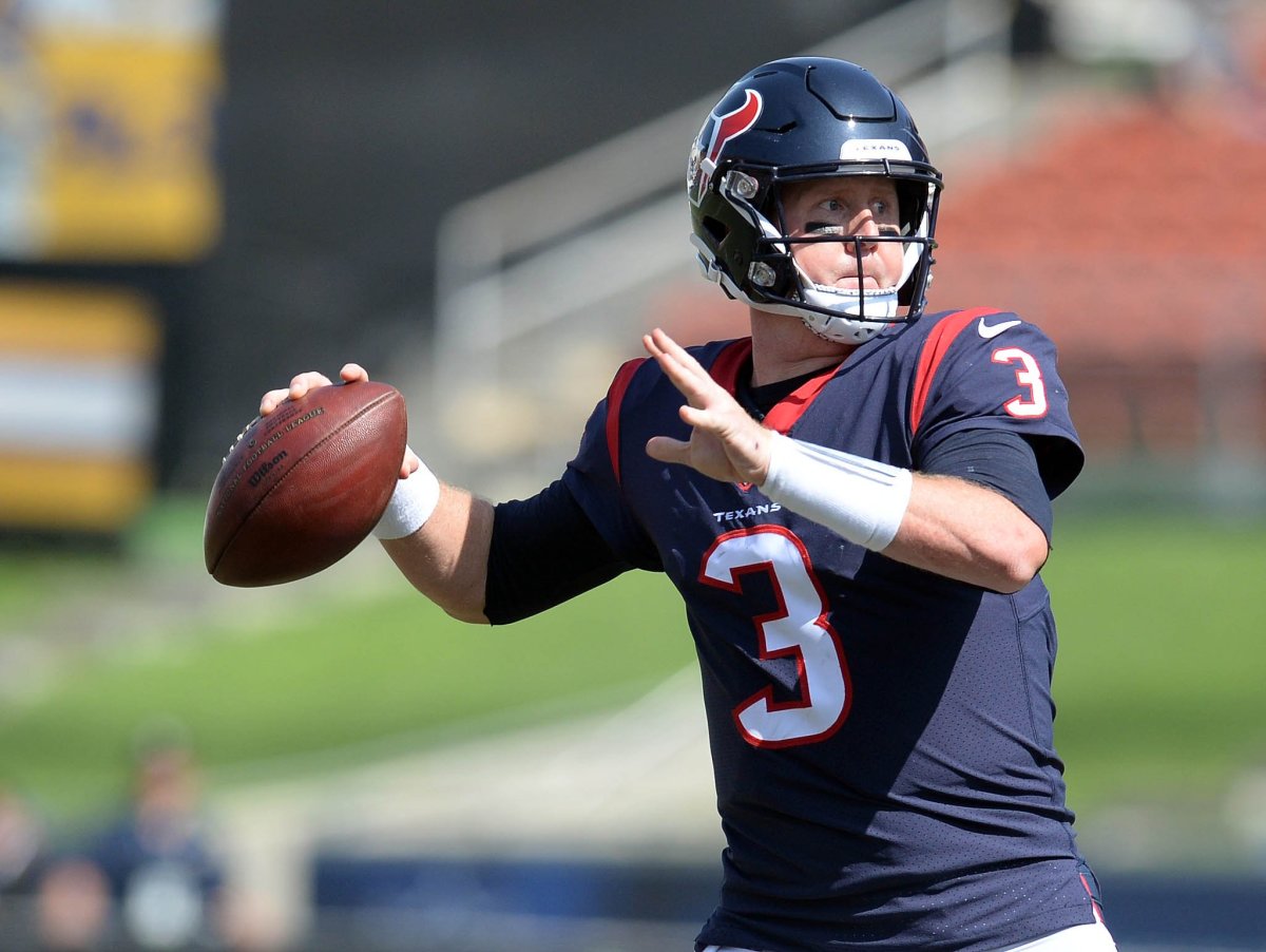 "He's a pro, he acts like a pro, he carries himself like a pro, he is a pro," coach Bill O'Brien said of Brandon Weeden.