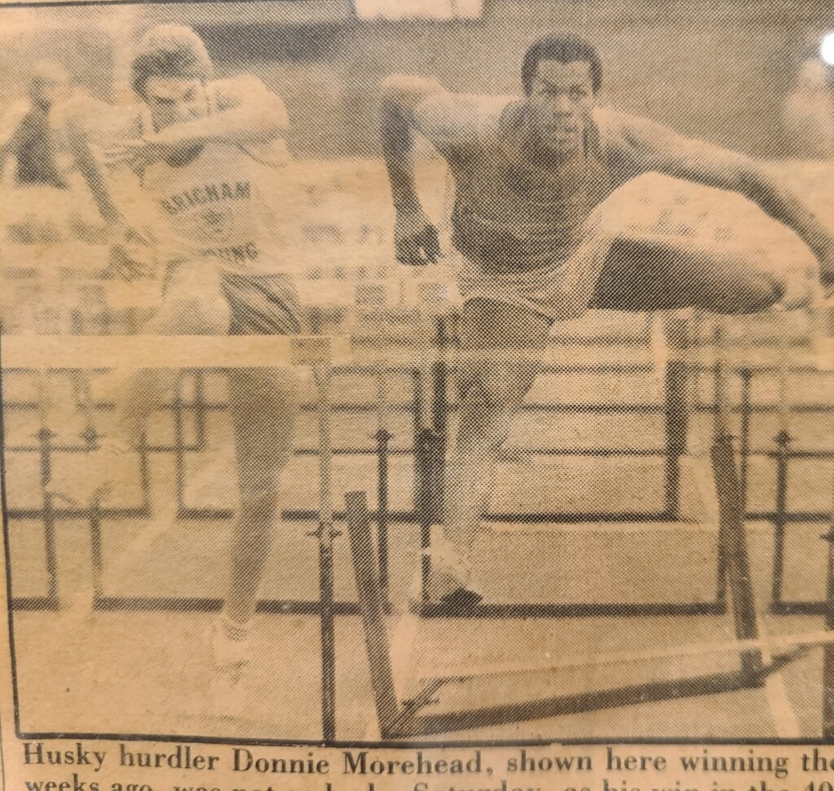 Donnie Morehead was a talented UW hurdler.