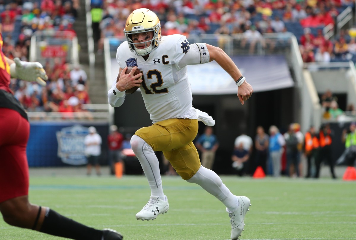 Notre Dame captain and quarterback Ian Brook has never played in Stillwater and the Cowboys and Irish have never played period.