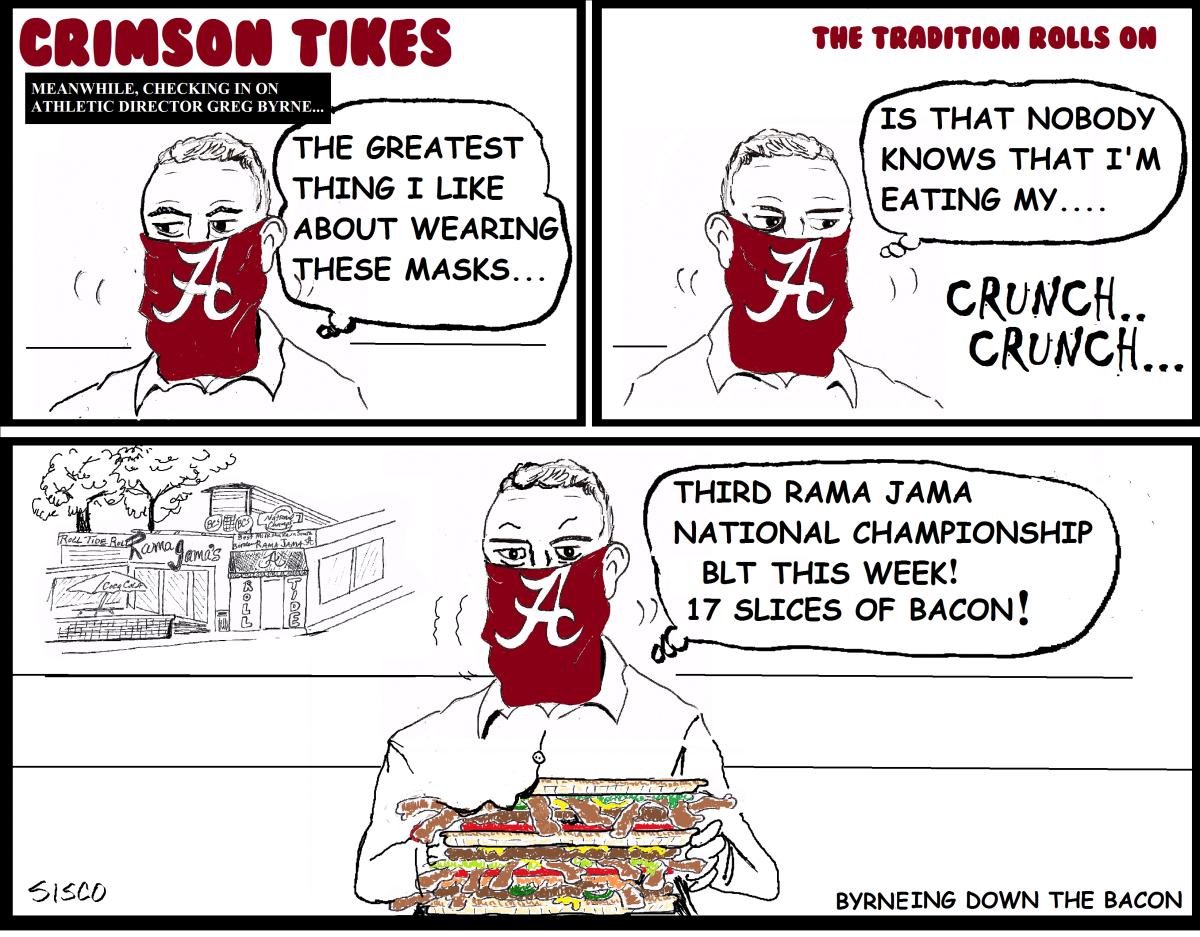 Crimson Tikes: Byrneing Down the Bacon
