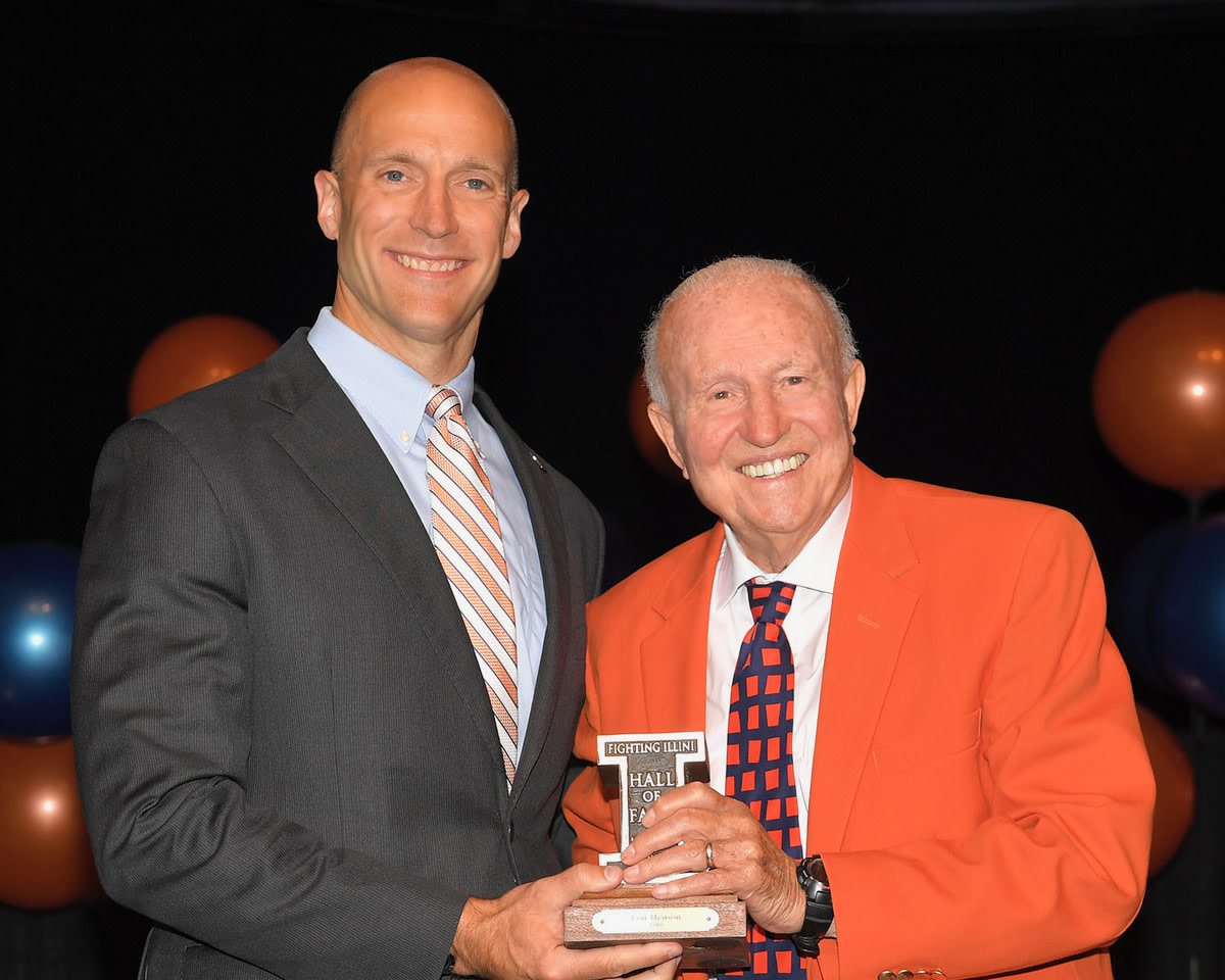 Illinois athletics director Josh Whitman on Lou Henson: "We have lost an Illini icon. We have lost a role model, a friend, and a leader. We have lost our coach."