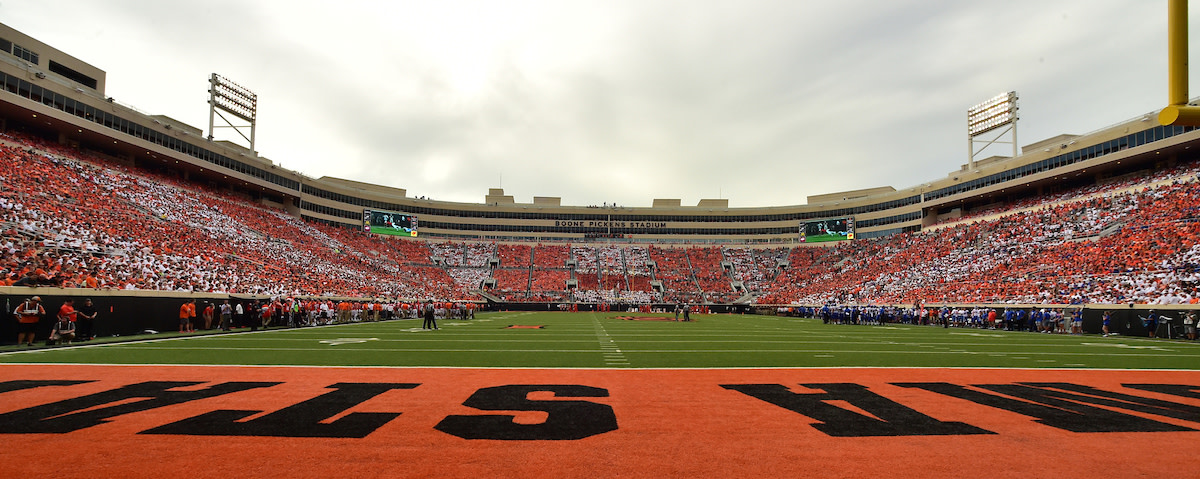 Boone Pickens Stadium is one of the tightest on the sidelines in all of college football.