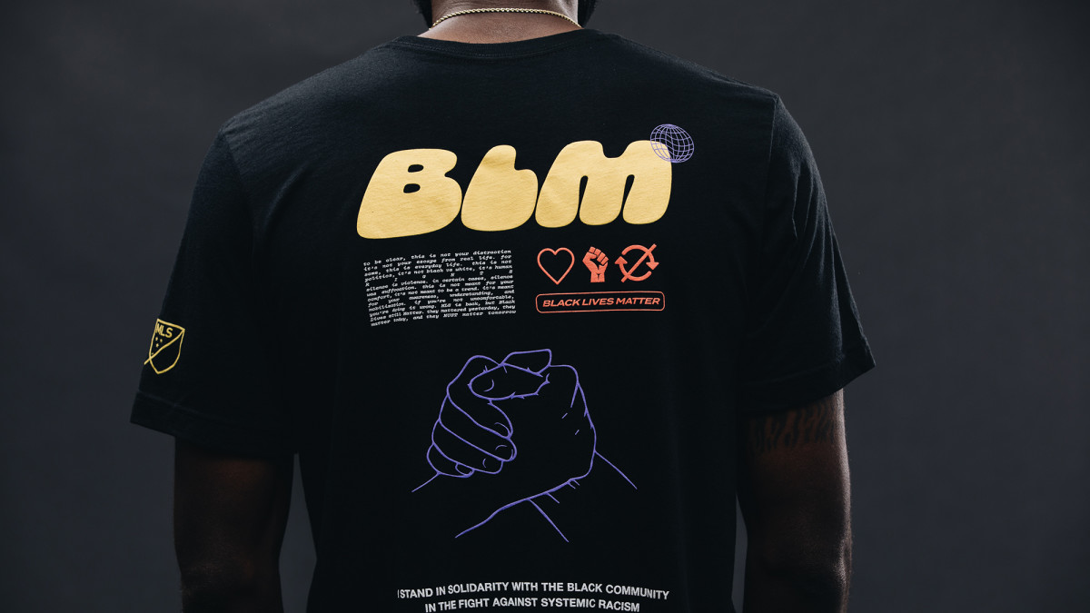 MLS's Black Players for Change created a T-shirt to raise money for charity