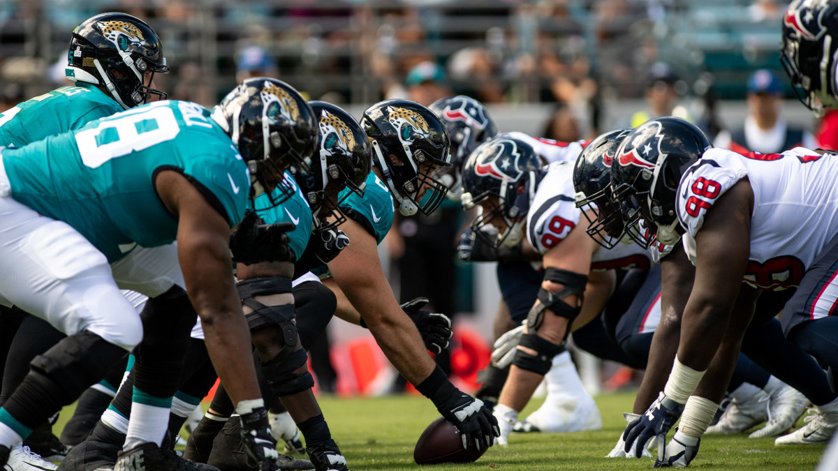 Will the Jags O-line take a step forward in 2020? Mandatory Credit: Douglas DeFelice-USA TODAY Sports