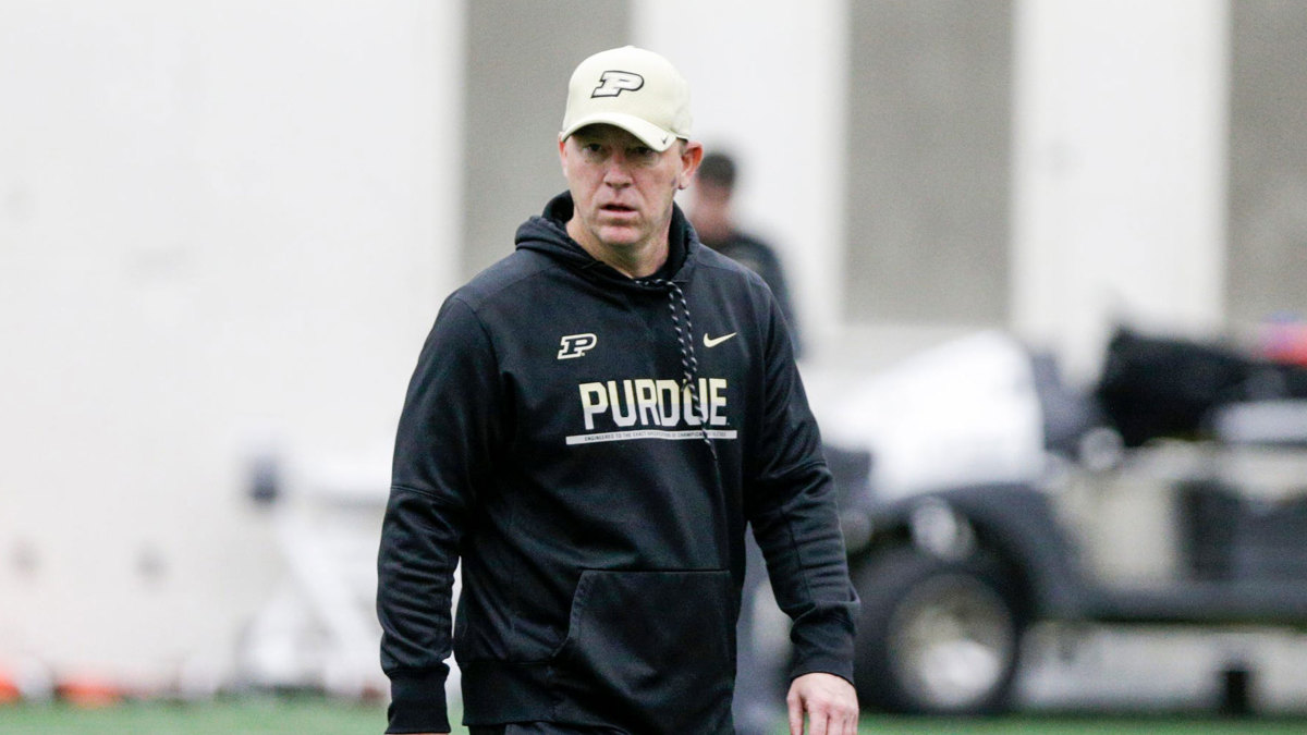 Purdue football coach Jeff Brohm