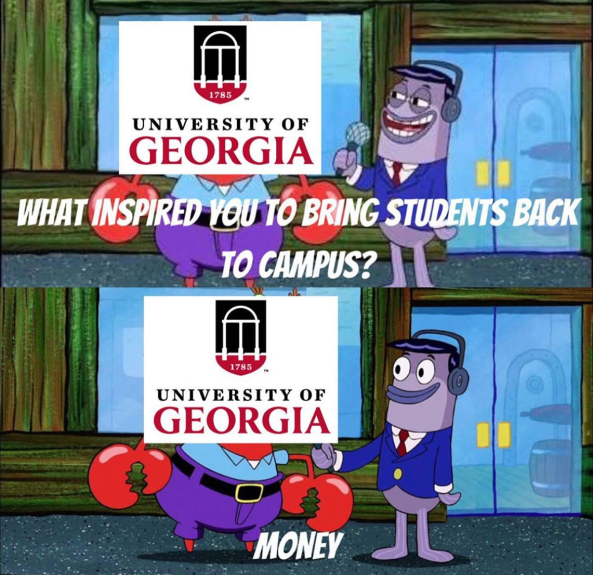 This Meme is circulating throughout students at UGA. 