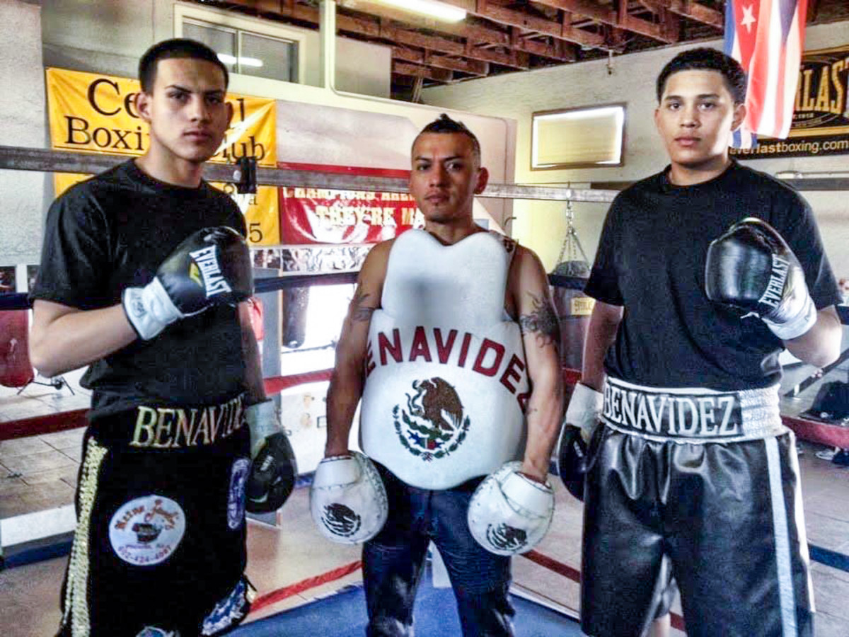 José Benavidez Sr. and his two sons