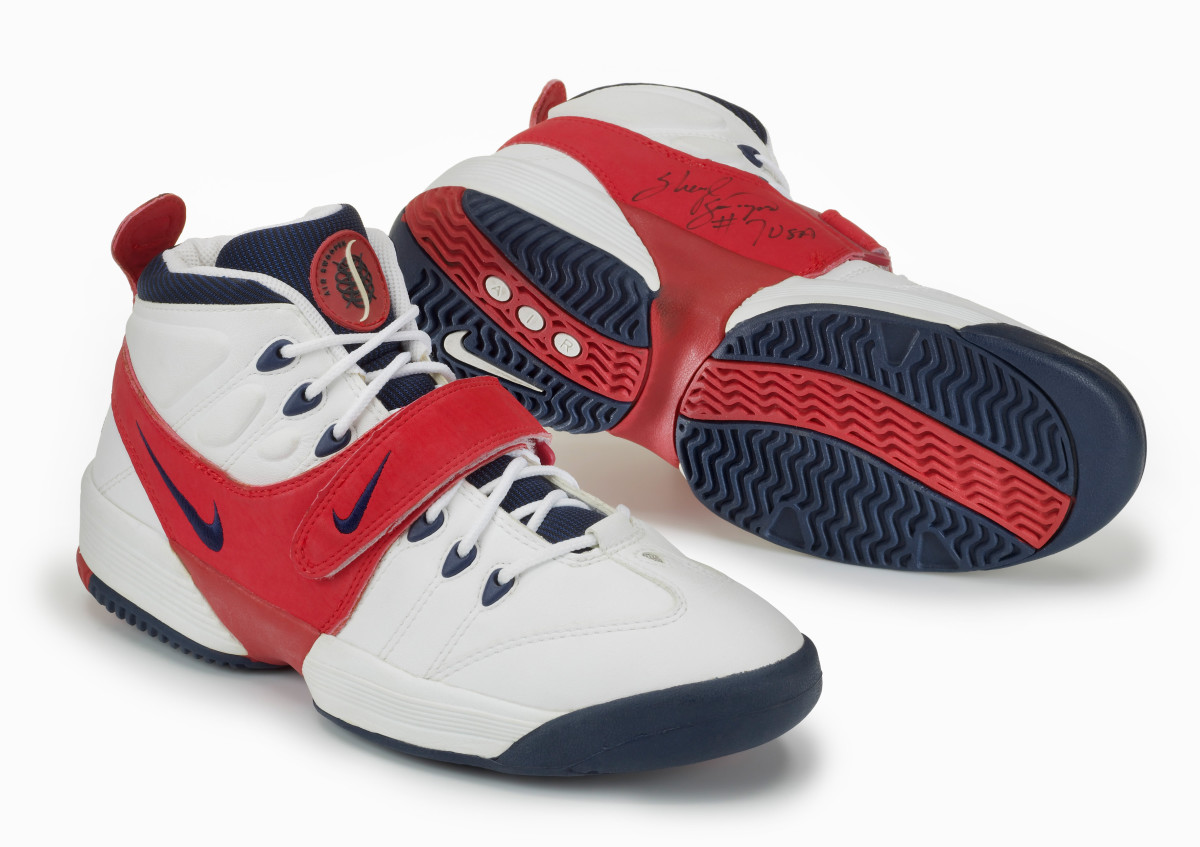 White, red, and blue Air Swoopes