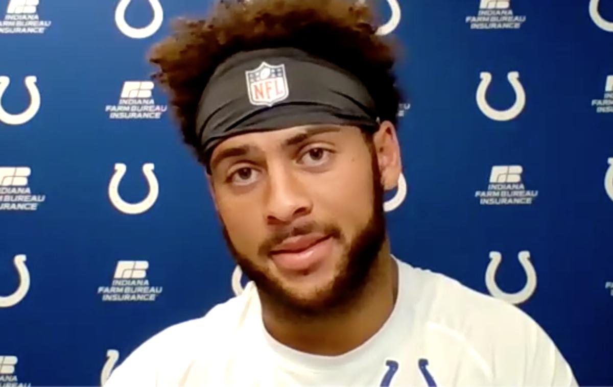 Indianapolis Colts rookie wide receiver Michael Pittman had a low-key take on his first padded practice Monday in training camp.